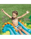 Водна площадка за деца с пързалка и пръскачка Little Dino Intex